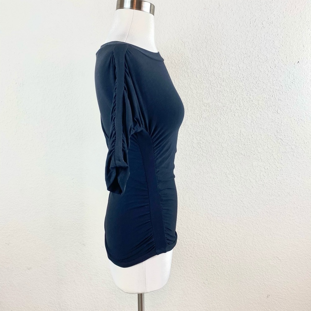 Cache Top Black Rouched - Picture 5 of 9